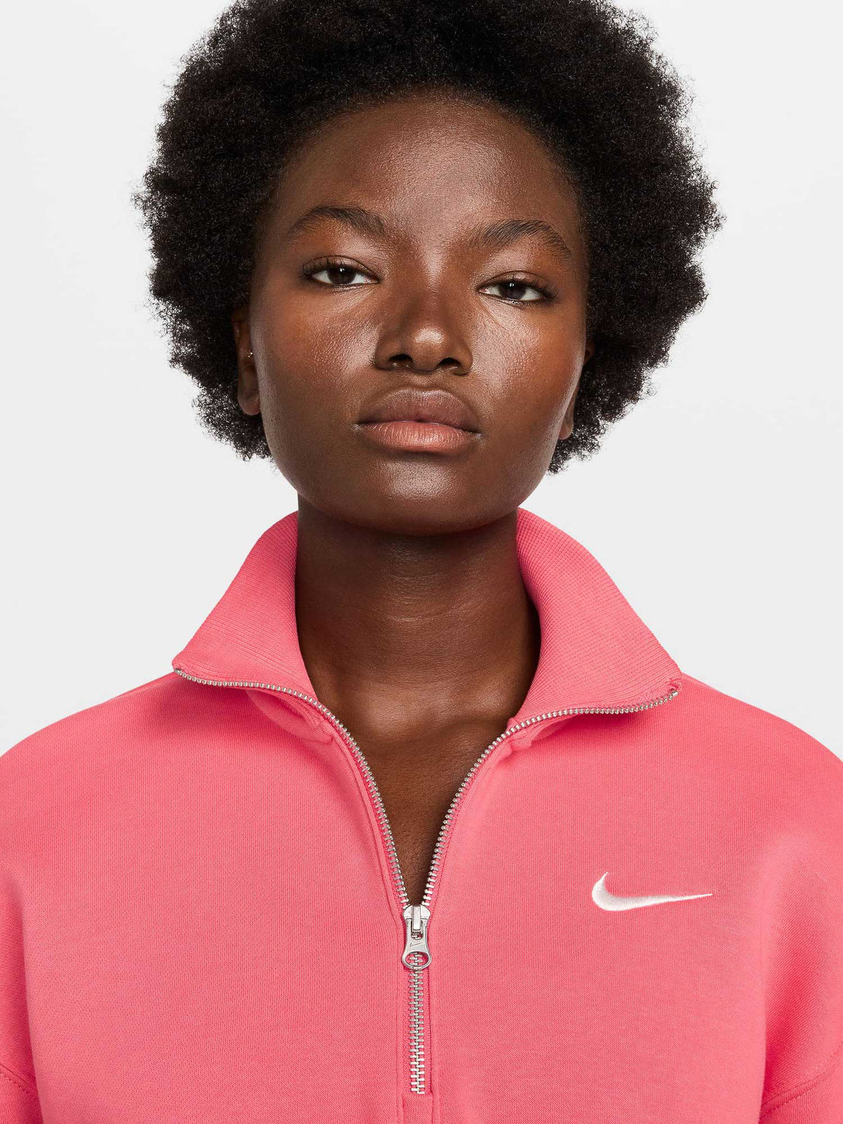 NIKE Блуза W NSW PHNX FLC QZ CROP